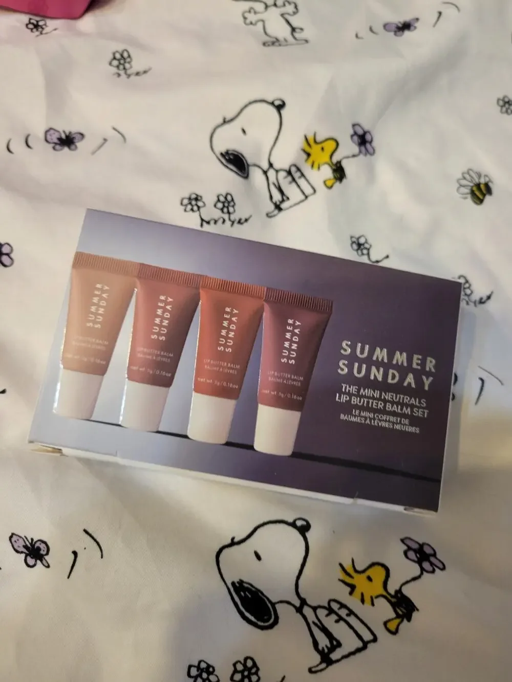 Summer Sunday Mini Neutrals Lip Butter Balm Set New